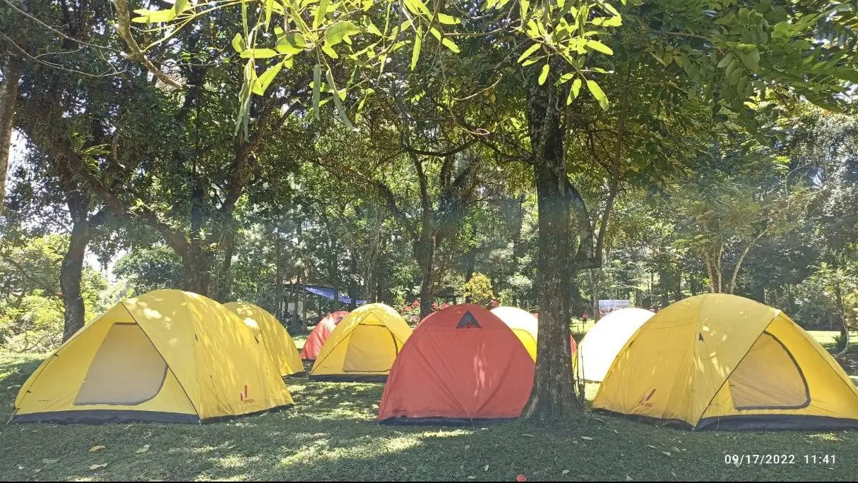 Evening settling over the camp